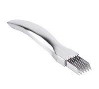 Cortador de Cebolla de Acero Inoxidable, Cortador de Verdura Manual Ralladores de Cocina, Triturador Utensilios de Cocina Rallador de Verdura para Verduras, Frutas, Cebolletas