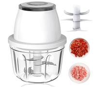 Cortador de cebolla eléctrico, 350 ml, picadora de cebolla, picadora eléctrica multipicadora de cocina, recargable por USB, batidora universal, picadora de verduras para carne, cebollas, ajos