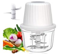 Cortador de cebolla eléctrico, 400 ml, picadora de cebolla, eléctrica, universal, recargable, USB, multipicadora, picadora de verduras, para carne, cebollas, ajos, verduras, nueces