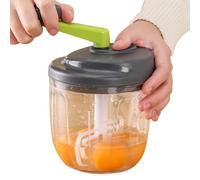 Cortador De Cebolla Manual, Paleta De Cebolla De Cebolla De Alimentación Chopador Con Contenedor, Gar De Bajo Ruido Para Cebollas, Tomates, Pimienta, Ensaladas, Picadora De Mano Chopper Manual R