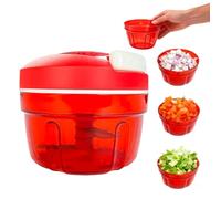 Cortador de cebolla, Picadora Manual con Cuerda Multifuncional Trituradora de Alimentos para El Hogar Picadora de Carne con Cuchilla Inoxidable 300 ml Suministros de Cocina
