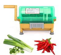 Cortador de Cebolleta Manual, Picadora Comercial de Verduras de 3mm, Trituradora de Perejil Máquina de Corte de Cocina con Hoja de Acero Inoxidable, Cebolletas/puerros/ajo Picados