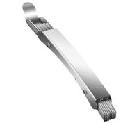 Cortador de Cebolletas de Cocina de Acero Inoxidable Plata | Doble Cabezal y Mango Humanizado, Corte Uniforme y Enjuague Fácil, para Cocina y Guarniciones