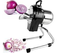 Cortador de cebolletas eléctrico comercial, rebanador de verduras de 6000 RPM con grosor ajustable de 1 a 5 mm, piezas extraíbles y lavables, multifuncional para cebolla verde, chile, puerro A