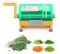 Cortador de cebolletas, picador de verduras comercial de 3 mm con hoja de acero inoxidable, trituradora de perejil, máquina de corte de cocina para cebollas verdes, puerros, cilantro, ajo