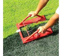 Cortador de césped artificial profesional con hoja de doble borde reemplazable, ancho ajustable para un corte suave de 360° en canchas deportivas