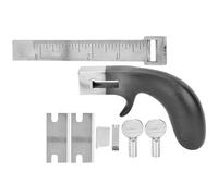 Cortador de cinturón de correa de cuero para bricolaje, herramienta profesional para manualidades de cuero con mango de aluminio, máquina cortadora manual para tiras de cuero de