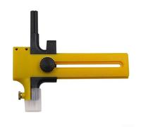 Cortador de Círculos con Mango de Trinquete, Regla e para imperial para Manualidades y Scrapbooking, Corte Preciso de 2-15 cm(Yellow)