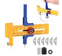 Cortador de círculos de papel, 1-15 cm, adecuado para dibujar círculos, círculos pequeños, se puede utilizar para cortar papel, cartón, cuero, cuchillo profesional