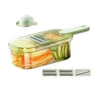 Cortador De Cocina, Cortador De Pepino, Accesorio De Cocina con Recipiente y Rallador para Ensaladas BBQ Camping