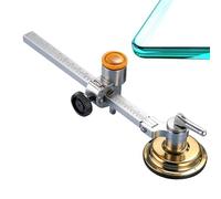 Cortador De Compás - Succión De Precisión Ajustable - Cortador De Plexiglás Con Compás De Aleación - para Proyectos Artísticos Mejoras del Hogar Instalación de Espejos y Ventanas