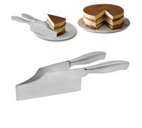 Cortador de cortador de pastel - Herramientas de levantador de pastel de cuchillo de ajustable | Pizza de pan guía guía de de acero inoxidable, divisor de pasteles de corta para pos