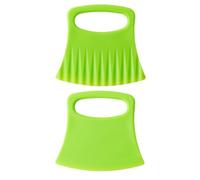 Cortador de crujientes - Cortador ondulado de PP | Trituradora de ondas de cocina para | 2 x picadora para cortar patatas | Herramienta multifuncional de corte de jabón de patatas | Pommes-Frites-G