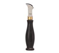 Cortador de cuero de 1,0 mm, herramienta para marcar bordes de cuero, acero inoxidable 304 pulido espejo con mango de sándalo, ideal para labrar y prensar cuero con fines