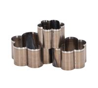 Cortador de cuero en forma de flor, 3 piezas 30 40 50 mm Herramientas de artesanía de bricolaje Molde de troquelado de corte de cuero de acero de aleación para peletería, arcilla