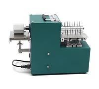 Cortador de cuero para cinturones y correas, velocidad ajustable de 1400 rpm, ancho de 0 a 80 mm, herramienta compacta para la fabricación de calzado y manualidades, 12 x 6 x 11,5 pulgadas.