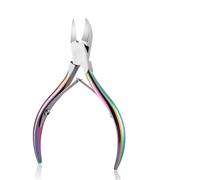 Cortador de cutículas arcoíris, tijeras, removedor de cutículas, cortauñas, alicates de pico de águila, herramientas de manicura de acero inoxidable, arcoíris 03
