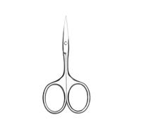 Cortador de cutículas profesional para quitar cutículas, tijeras para recortar cejas, tijeras para cutículas, cortaúñas curvo, recortador de uñas muertas, C