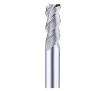 Cortador de extremo radio carburo, herramienta fresado CNC acero tungsteno, Metal aluminio, 1 ud(3FHRC55,D3x4Dx8x50L)