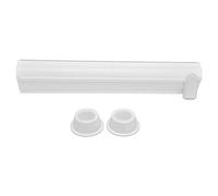 Cortador de Film Transparente Ajustable, Caja de Almacenamiento con Cuchilla Deslizante, Diseño Magnético Blanco, Fácil Uso y Ahorro de Tiempo - Práctico y Compatible con la