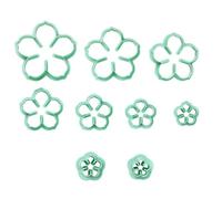 Cortador de flor Fondant, cortadores de galletas para Sugarcraft, 9 piezas de pétalo Fondant Flower Cutter Set Lindo postre que adorna los accesorios para la decoración de la Magdalena de la torta