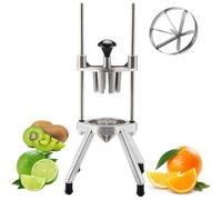 Cortador de frutas comercial, cortador manual de limón con cuchillas 4/6/8/12, máquina divisora de frutas de acero inoxidable para restaurante, bar y catering
