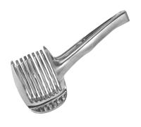 Cortador de Frutas de Aleación de Aluminio Práctico para Tomate | Corte Uniforme, Uso Ergonómico y Portátil, Compacto para Exterior, Acabado Plata Resistente