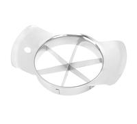 Cortador de frutas, separador de acero inoxidable 304, ahorro de tiempo de trabajo, cuñador de frutas seguro para manzanas, naranjas, peras (plata)