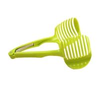 Cortador de frutas y verduras - Herramienta de corte multifunción para limón, tomate, kiwi, huevo cocido y más | Herramienta de preparación de cocina fácil de usar para rebanadas uniformes (resina de