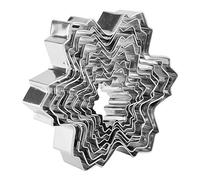 Cortador de Galletas de Copos de Nieve, Acero Inoxidable de Grado Alimenticio 9 X Cortadores de Galletas de Copas de Nieve de Copas de Juego de Navideñas para Cocinar y Festival