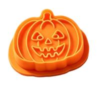 Cortador de galletas de miedo, almohadillas y moldes repujados | Formas de cortador de galletas para Halloween Otoño Fiestas Pastelería DIY Escuela