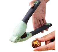 Cortador de galletas de nogal de acero inoxidable, pelador manual | Herramienta para galletas de pecán para el hogar, cocina, almendras, frutos secos, frutos secos, color verde