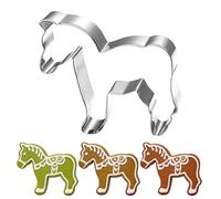 Cortador de galletas de vacaciones reutilizable 2026 | Cortador de galletas Año del Caballo para tartas, postres, fondant, pasteles, chocolate, decoración del hogar, cocina, panadería, restaurante