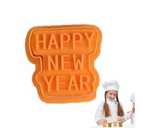 Cortador de galletas del año de la serpiente, sello de galletas de año nuevo | Cortador de Año Nuevo | Cortadores de navideñas con agarre cómodo, cortador y sello de de Noch