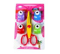 Cortador de galletas - Juego de perforadoras y tijeras, herramienta de corte de forma de papel, punzones decorativos para álbumes de recortes, fabricación de tarjetas, proyectos artísticos |