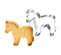 Cortador de galletas - Molde de Horse Shape Baking Mold, Stainless Steel Reusable Pastry Tool, 2026 Year of the Horse Decor, Pastel Postre Fondant Accessory, Home Kitchen Bakery Supply, Reliable