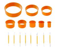 Cortador De Galletas Redondo De 8 Piezas, Cuchillo Para Tallar Para Hornear De 8 Piezas, Cortador De Galletas Redondo, Cortador De Bollos, Juego De Cortadores De Galletas Multiusos