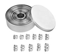 Cortador de galletas Stackable, Smooth Baking Mold, Stainless Steel Tool with Rounded Edge, Pastry Shaping Accessory, Kitchen Utensil with Minimal Design, Baking Mold for Home