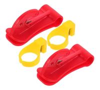 Cortador de Globos de Plástico y Acero Compacto 4 Piezas | Accesorio para Girar y Perforar, Útil para Abrir Cajas, Color Aleatorio, Pieza Pequeña para Fiesta