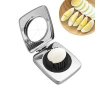 Cortador de huevos de acero inoxidable | Cortador de frutas antideslizante - Accesorio multifunción para frutas blandas y jamón de acero inoxidable - Fresas, setas