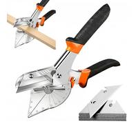 Cortador de Inglete Multiángulo: Multifuncionales Tijeras Angulares para Angulos de 45 a 135 Grados con 10 Cuchillas de Repuesto para Cortar Madera Plástico PVC y Más