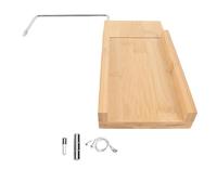 Cortador de Jabón de Bambú, Herramienta Multifuncional para Cortar Jabones, Velas, Chocolates y Pasteles, Dimensiones 26x22x3 cm - Precisión con Escalas de 0.5 a 5 cm, Diseño