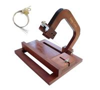 Cortador de jabón de madera con alambre, grosor ajustable, herramienta profesional de corte de jabón, escala transparente para hacer jabón casero