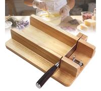 Cortador de jabón de Madera, rebanador de jabón Artesanal con Escala y Ranura de 11 cm, Corte Uniforme para Mantequilla casera, Manualidades de Cocina