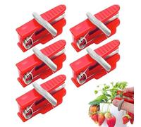Cortador de Jardín para el Pulgar | Set de 5 Piezas Herramienta Recolectora | Cuchillas de Dedo para Podar Rosas,para Cultivar Uvas, Cerezas, Arándanos, Tomates, Pimientos, Judías, Cítricos, Rosas en