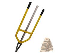 Cortador de leña manual, 45 cortadores de troncos de acero al manganeso para madera dura, hacha de leña de inercia con mango antideslizante, herramienta portátil para fogatas y uso doméstico en el j