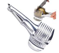 Cortador de limón de acero inoxidable - Cortador de frutas, cortador de naranja, cortador de fruta de kiwi, alicates de mano multiusos | Cortador de huevos de tomate para cocina | Herramienta simple y