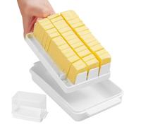Cortador de mantequilla | Caja de corte con tapa,Contenedor de corte extraíble de gran capacidad, accesorio de cocina para rebanar queso
