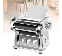 Cortador De Masa Comercial De Acero Inoxidable, Máquina Para Hacer Pasta Eléctrica Totalmente Automática, Máquina Cortadora De Fideos Con Rodillo De Masa, Espesor Ajustable De 0(Size:Tres Cuchillos)