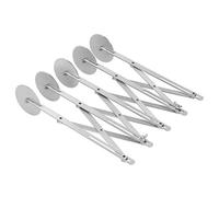 Cortador de Masa, Divisor de Masa de Acero Inoxidable de 3/5/7 Ruedas, Cortador de Pizza Expandible Cortador para Hornear Cortador de Repostería para Galletas Divisor (5 Ruedas)